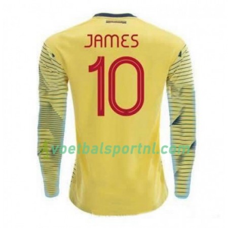 Colombia James Rodriguez 10 Thuis Shirt Copa América 2019 L/S